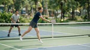 Erne Pickleball - đọc đường bóng, di chuyển ngoài kitchen và tiếp đất an toàn
