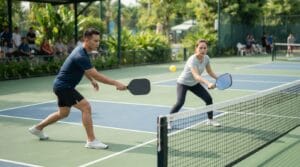 drive and drop Pickleball - kết hợp bóng nhanh và bóng mềm để vượt vùng chuyển tiếp