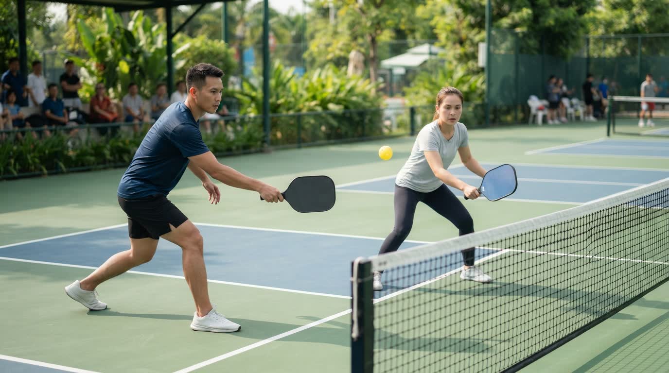 Drive and drop Pickleball: 7 mẫu phối hợp lên lưới