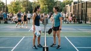 chiến thuật đánh đôi Pickleball tại sân Pickleball