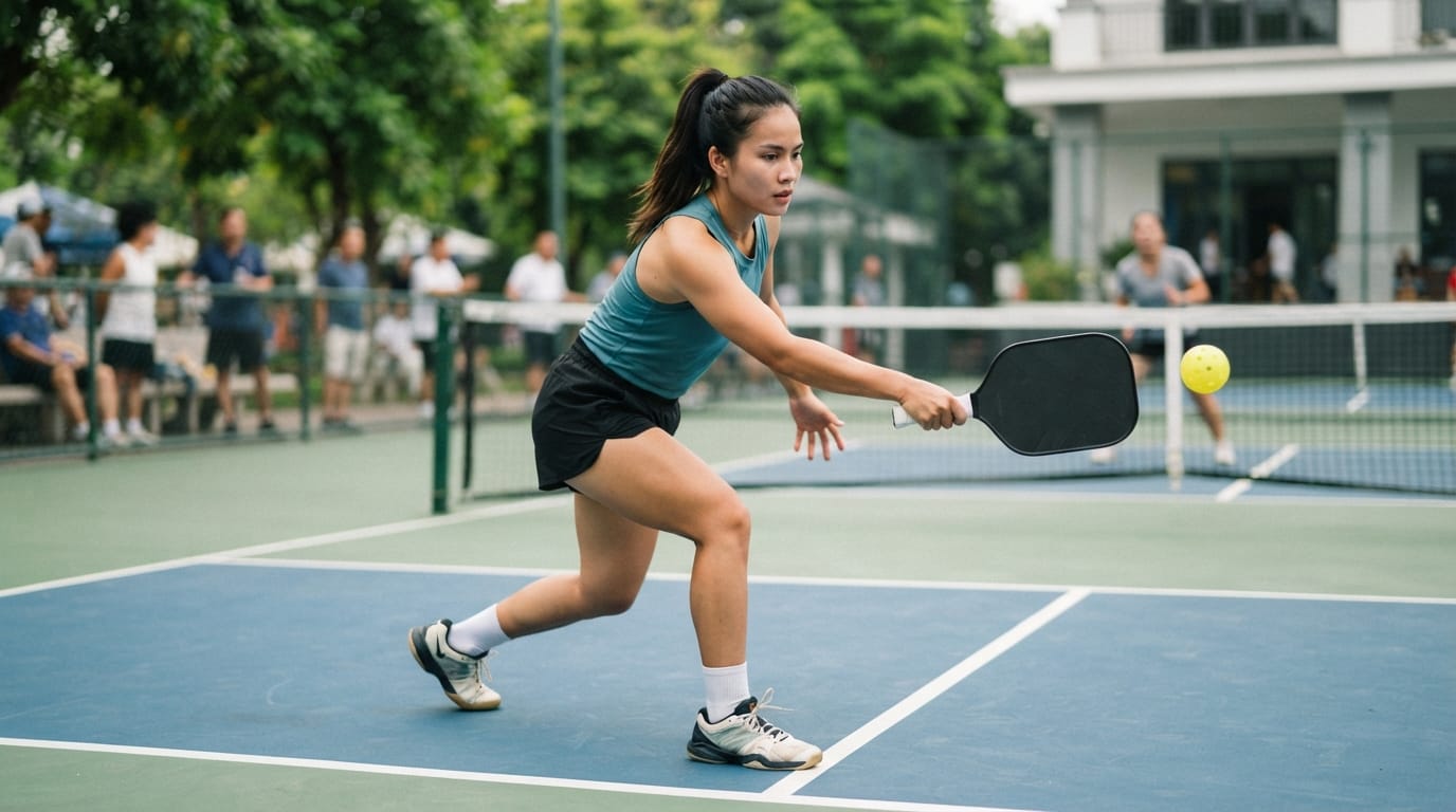 slice Pickleball - tư thế và vị trí thực hành