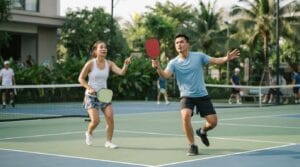 chiến thuật chống lob Pickleball - đọc tín hiệu, drop step và phân công người xử lý bóng bổng