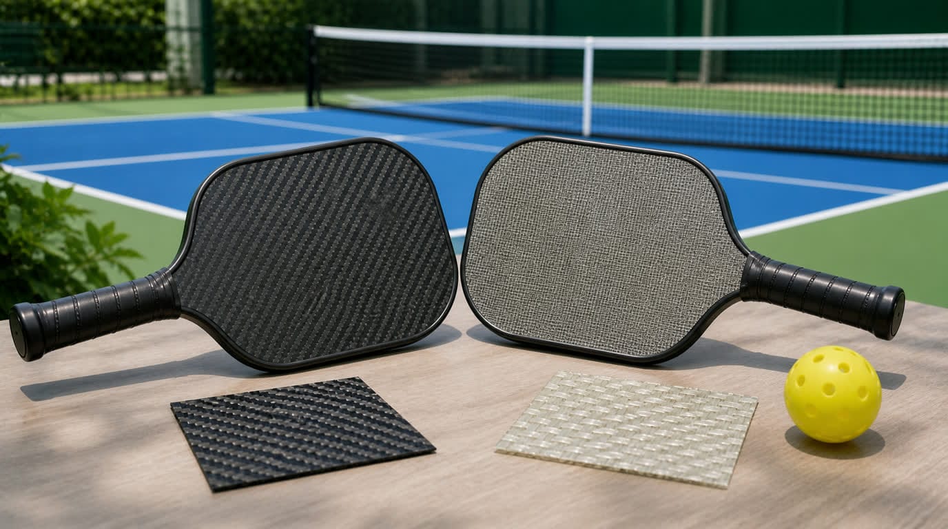 vợt carbon và fiberglass - so sánh cảm giác, độ xoáy, độ bền và mức giá