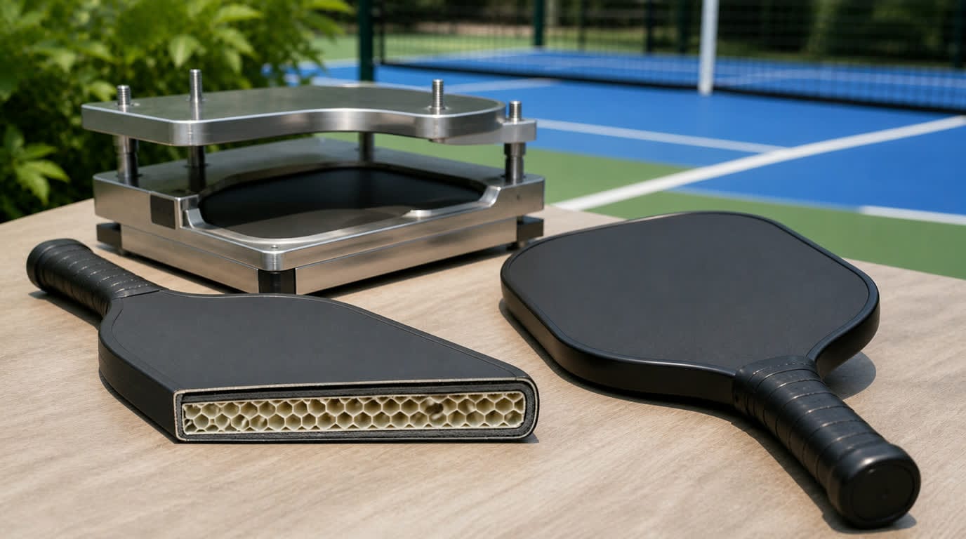 vợt thermoformed Pickleball - hiểu kết cấu ép nhiệt, độ cứng và khả năng truyền lực