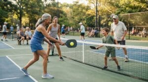 Pickleball cho trẻ em và người lớn tuổi tại sân Pickleball