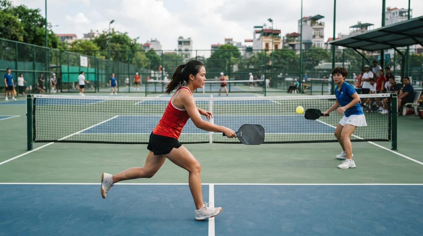 drop volley Pickleball - bài tập và tình huống áp dụng