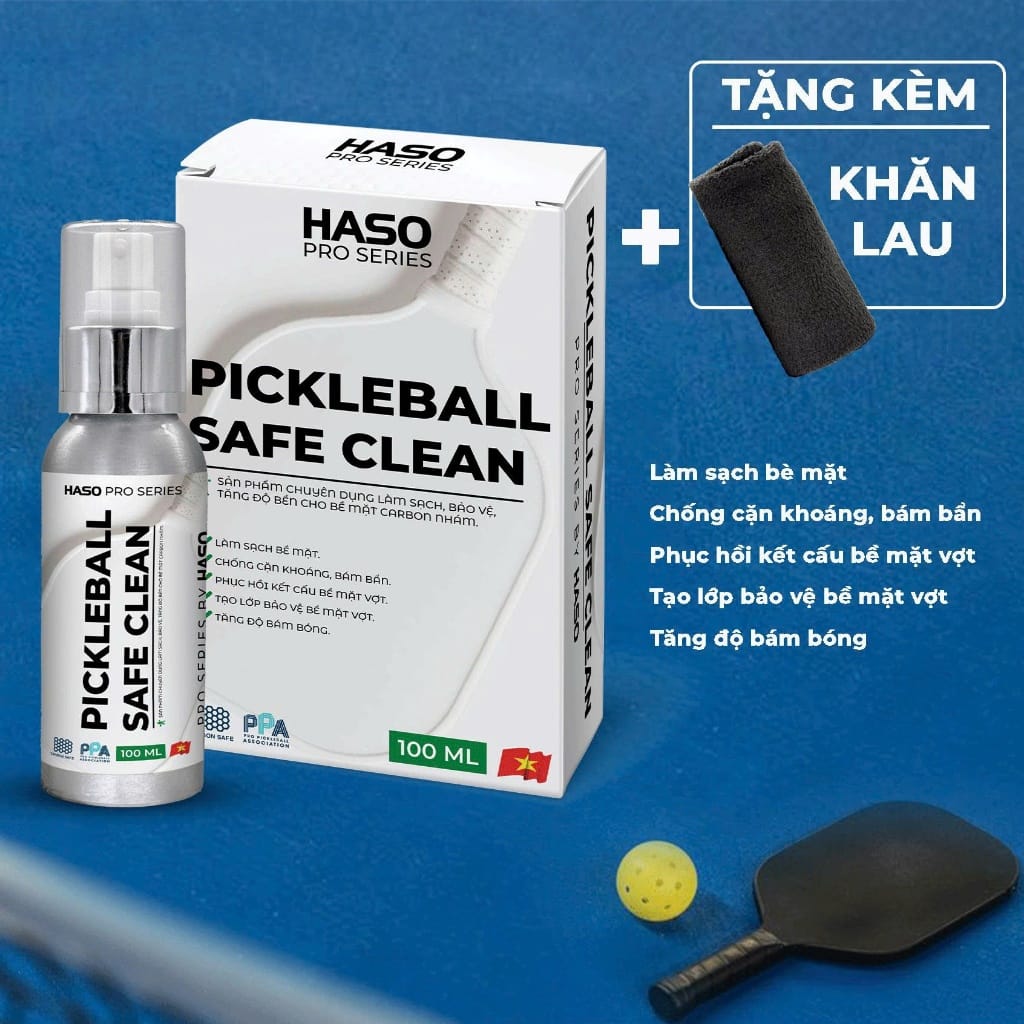 Chai xịt vệ sinh mặt vợt PICKLEBALL HASO PRO 100ML - Ảnh 4 4 Chai xịt vệ sinh mặt vợt PICKLEBALL HASO PRO 100ML - Ảnh 4