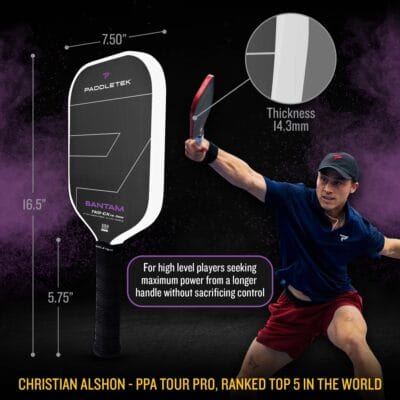 Vợt Pickleball Paddletek Bantam TKO CX 14.3  chính hãng - Ảnh 15