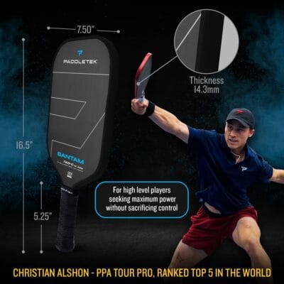 Vợt Pickleball Paddletek Bantam TKO C 14.3 - chính hãng - Ảnh 12