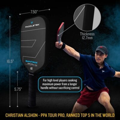 Vợt Pickleball Paddletek Bantam TKO CX 12.7 - chính hãng - Ảnh 8