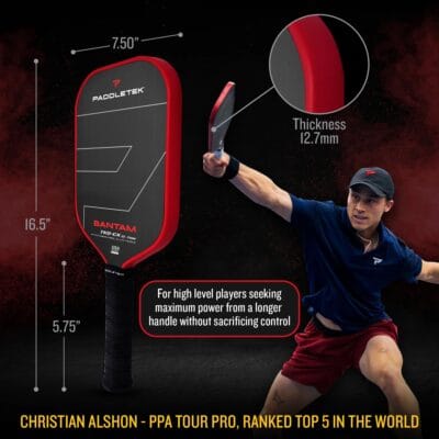 Vợt Pickleball Paddletek Bantam TKO CX 12.7 - chính hãng - Ảnh 3
