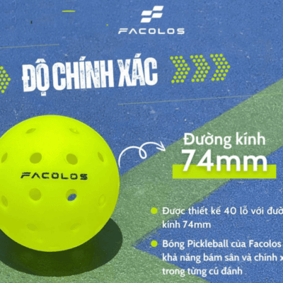 Bóng Pickleball Facolos F-Pro Performance chính hãng (Hộp 3 quả) - Ảnh 5