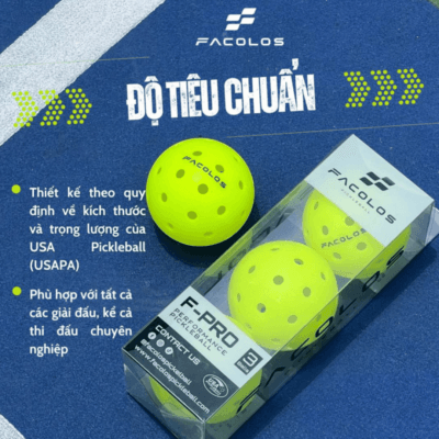 Bóng Pickleball Facolos F-Pro Performance chính hãng (Hộp 3 quả) - Ảnh 4