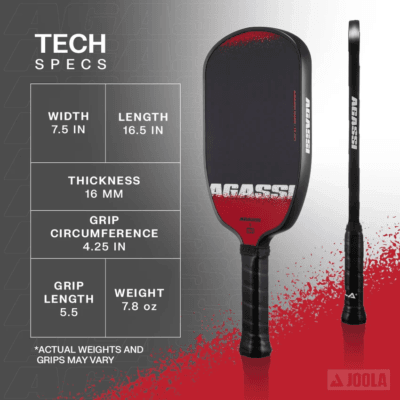 Vợt pickleball Joola Agassi Edge 16mm - chính hãng - Ảnh 7