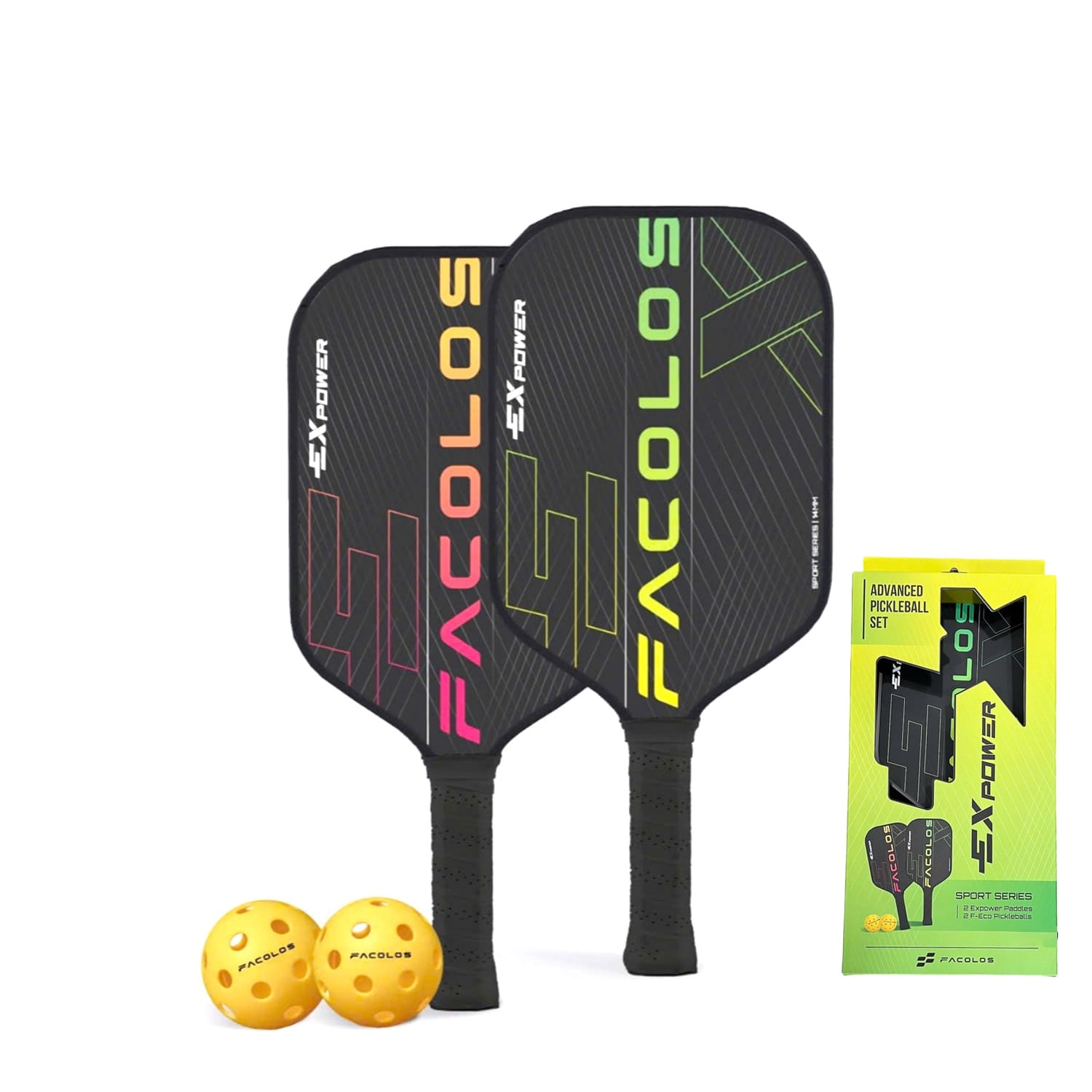 Vợt pickleball Facolos Expower Xanh chính hãng (2 Vợt) 1 Vợt pickleball Facolos Expower Xanh chính hãng (2 Vợt)
