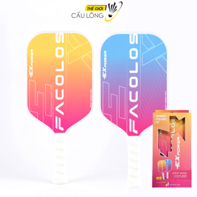 Vợt pickleball Facolos Expower Hồng chính hãng (2 vợt)